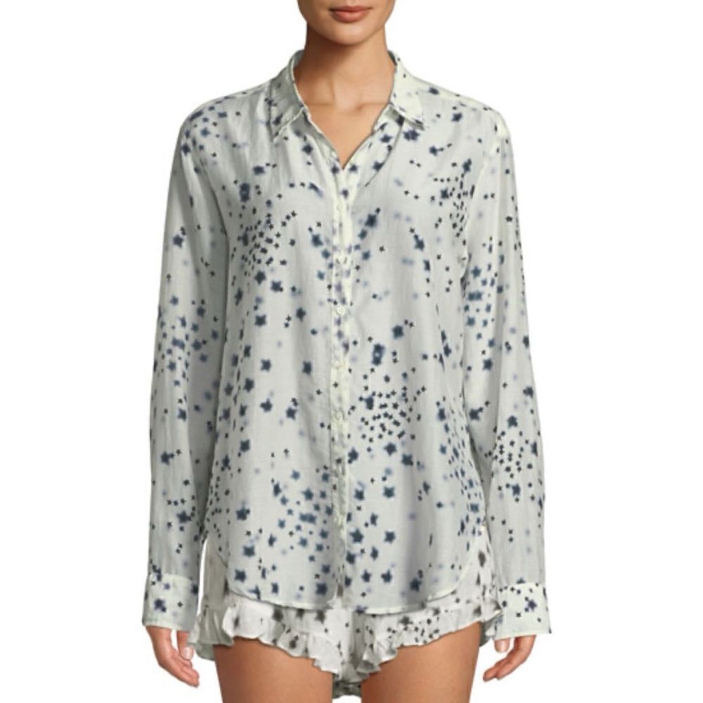 Xirena Beau Etoile-Printlounge Shirt Size M